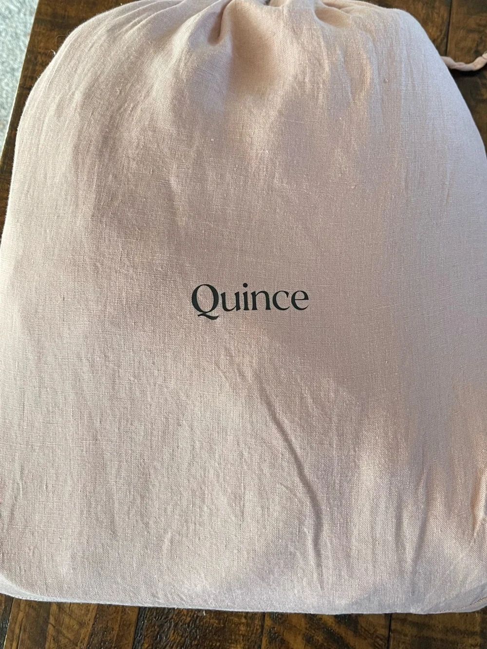 NWOT Quince European Linen 1 Pc Duvet Cover, King/Cal (Dusty Mauve)